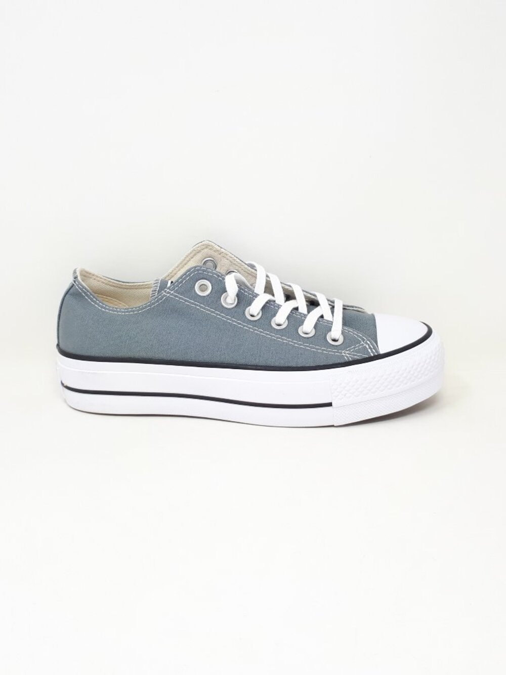 Converse Chuck Taylor All Star Lift Ox Womens 7 US Gray Platform Shoe Sneaker